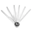 Muỗng đo ORDOBOX, Muỗng cà phê bằng thép không gỉ dày, Tay cầm dài chất lượng cao 5 / 10 / 15 / 20 / 25 / 30ML Muỗng đo cà phê Sữa bột