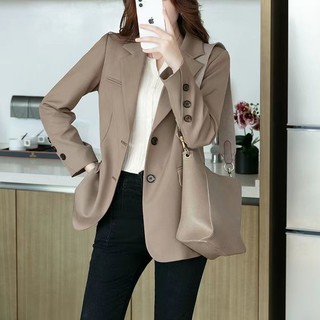Áo Khoác Dáng Rộng Phong Cách Hàn Quốc Thời Trang Xuân Thu 2022 Mới Cho Nữ