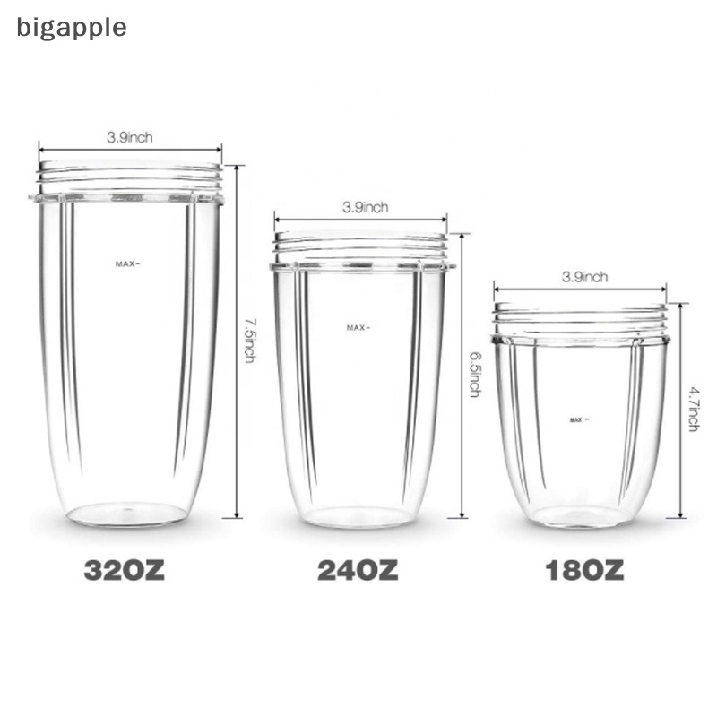 Cốc thay thế 18 / 24 / 32oz cho Nutri 600W NutriBullet Pro 900 RDG