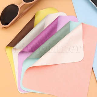 Khăn Lau Mắt Kính Bằng Sợi Microfiber Hai Mặt Chống Sương Mù Có Thể Tái Sử Dụng