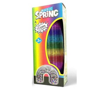 Colorful Circle Spring Plastic Kids Mini Rainbow Magic Spring Toys Coil Spring Toy Kids Educational Shapes Spring Toys