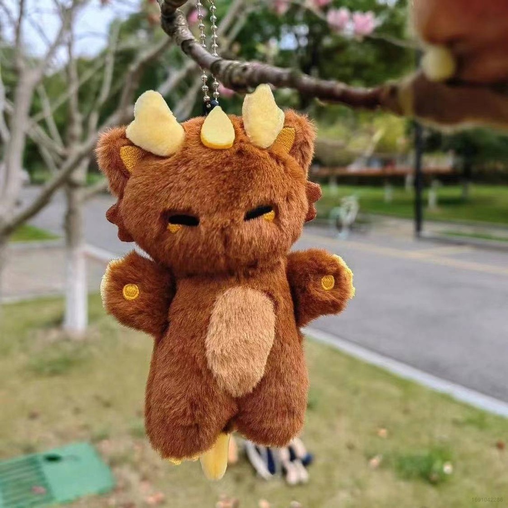 New genshin impact zhongli dragon plush dolls gift for girls kids bag