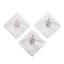 KIN Nữ Bé Gái Cotton Thêu Vuông Khăn Nữ Vintage Hoa Ren Hanky