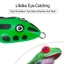 1 cái 4 cm / 5,6g mini soft frog câu cá đầy màu sắc lure toman topwater fishing lure 2 sequin hooks jump frog baits soft swimbaits