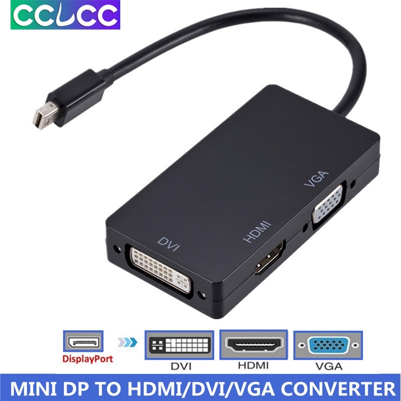 Đầu Chuyển Đổi CCLCC 3 Trong 1 Mini Displayport Sang VGA / DVI Cho ...