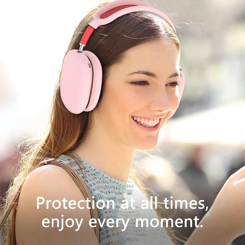 Mô tả Vỏ bọc bảo vệ tai nghe Air-pods Max bằng silicon chống sốc / trầy xước HDOORLINK - 10