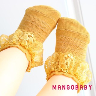 Tất ren MGG-Baby Girls, Vòng chân xù mềm màu trơn cho trẻ sơ sinh, Trẻ nhỏ, 6 tháng đến 5 tuổi, Trắng / Tím / Hồng / Vàng
