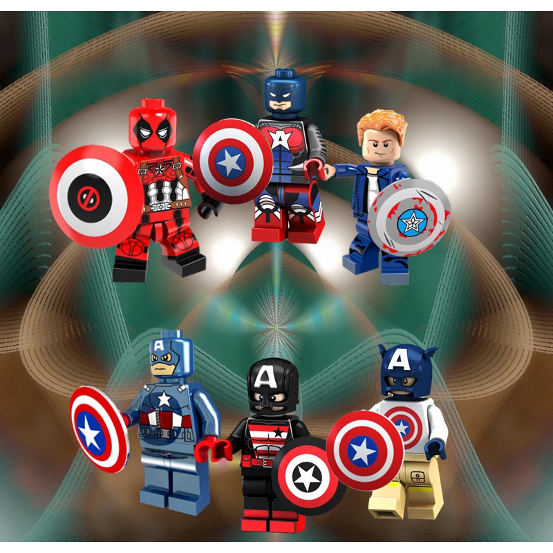 Mô Hình Lắp Ráp Nhân Vật Captain America Mini | Shopee Việt Nam