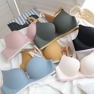 Áo Ngực Không Gọng 3 / 4 Cup Mềm Mại Màu Sắc Tương Phản Thời Trang Quyến Rũ Cho Nữ