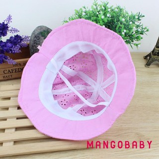 Mgg-toddler Bé Gái Cotton Mũ Chống Nắng Hoa Công Chúa Ngoài Trời Mùa Hè Xô Mũ Chống Nắng Trẻ Em Chuyến Đi Mũ