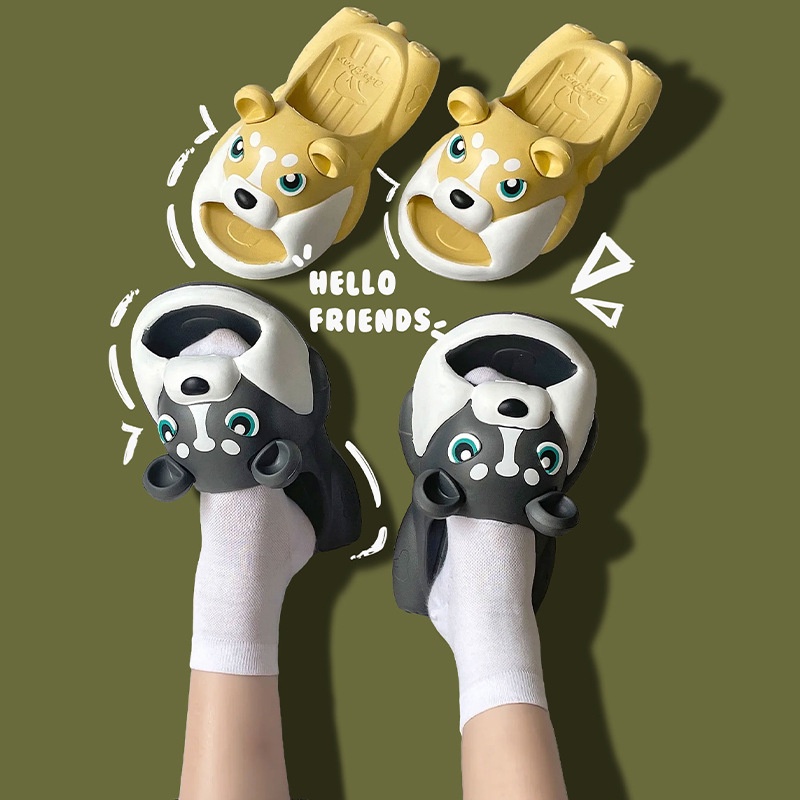 BS1 chó con Dép Husky dễ thương Hoạt hình dép đế dày EVA SB1