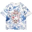 Doremon Áo Thun Nữ Tay Ngắn Top Unisex Cosplay Jingle Cat 3D Áo Sơ Mi Dành Cho Người Lớn Cặp Đôi Đồ Họa Thường Ngày Plus Kích Thước Tee