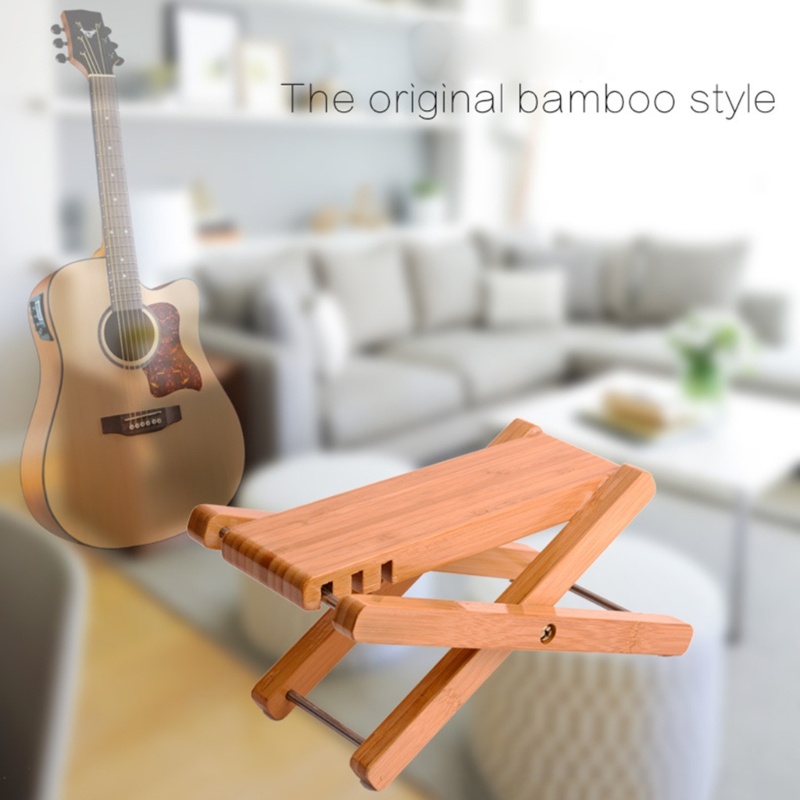 Mya Cổ Điển Đàn Guitar Chân Phân Đàn Guitar Foottool Foot Rest 3 Gear Có Thể Điều Chỉnh