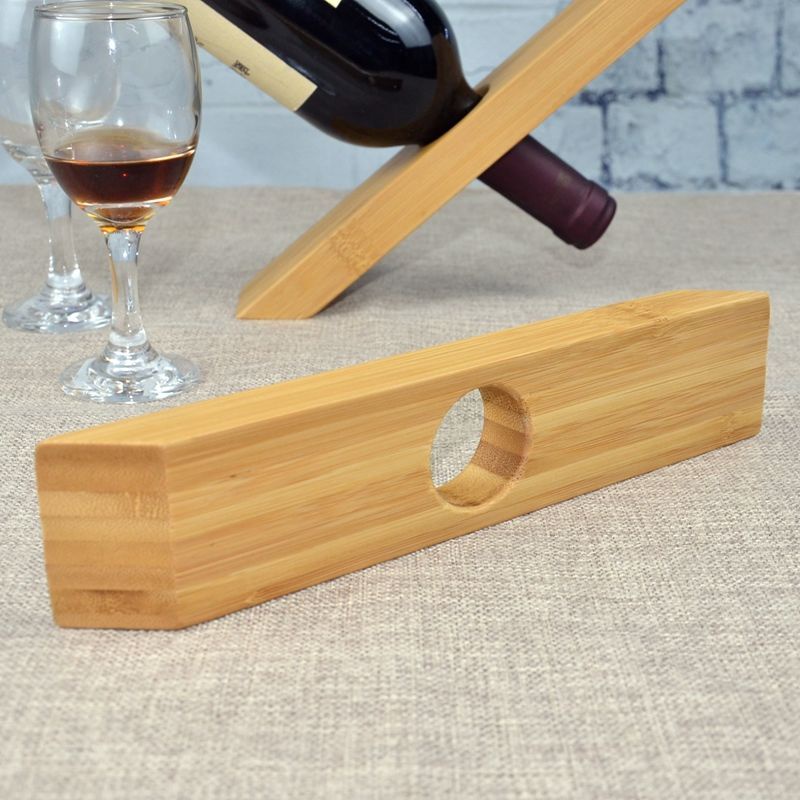 Giá đỡ chai rượu Đồ trang trí Gỗ nguyên khối Bắc Âu Giá trưng bày rượu vang đơn giản Giá đỡ rượu vang Giá đỡ rượu vang sáng tạo độc đáo