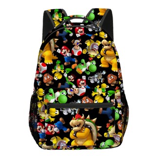 Ba lô Super Mario Bros In đầy đủ Ba lô dung tích lớn Dây đeo vai rộng Giảm căng thẳng Ba lô Túi máy tính Quà tặng sinh nhật