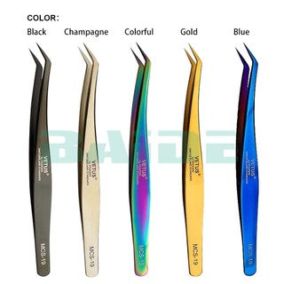 Nhíp nối mi LASHES SUPPLY Vetus gồm các loại volum, clasic, rút ngọn, cá heo, gắp mi