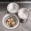 Rổ Lọc Rác / Bồn Rửa Chén / Cống Thoát Nước Bằng Thép Không Gỉ Mật Độ Cao Có Tay Cầm