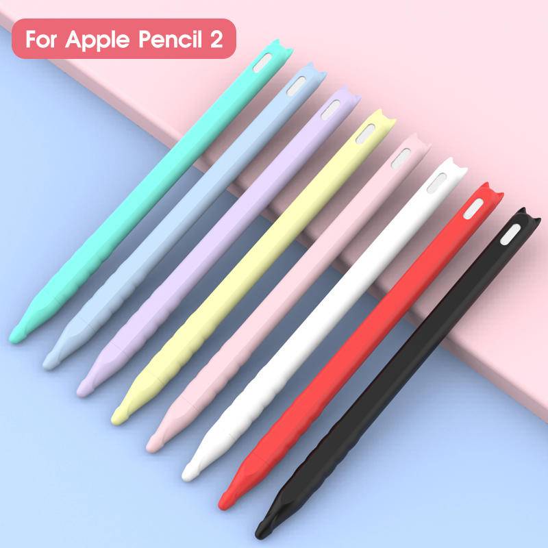 Ốp Silicon Mềm Cho Apple Pencil 2 Thế Hệ Bút Ipad Stylus Chống Rơi Và Chống Trơn Trượt Vỏ Bảo Vệ Phụ Kiện