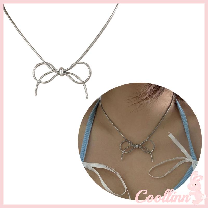 Coo Elegant Bowknot Pendant Choker Wedding Birthday Anniversary Jewelry Gift Women