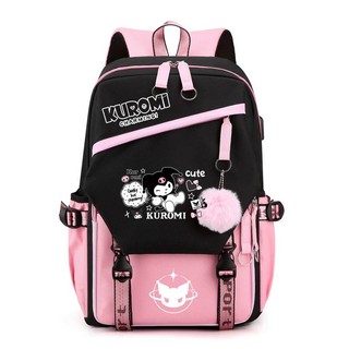 YT2 Sanrio Kuromi Quế Ba Lô Dành Cho Nữ Sinh Viên Dung Tích Lớn In Thoáng Khí Cá Tính Túi Đa Năng