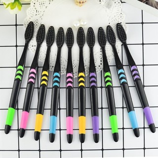 Combo 10 Bàn Chải Đánh Răng Than Tre Siêu Mềm Chăm Sóc Sức Khỏe, danh cho ngươi lơn SUNNY DAY