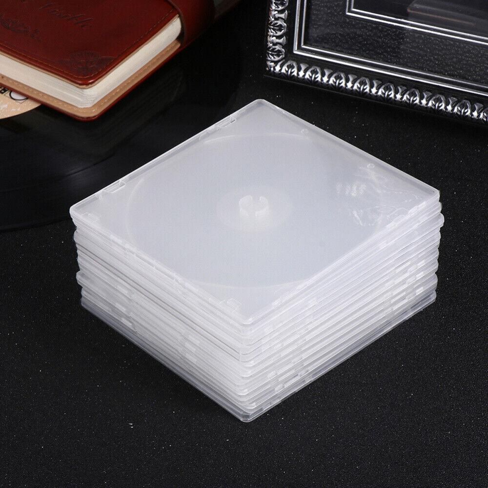 MONOSTYLE 20 Cái CD, Hộp PP vuông trong suốt PP, Vỏ đĩa đơn phong cách mỏng di động có thể lắp đặt Hộp cao su mềm CD