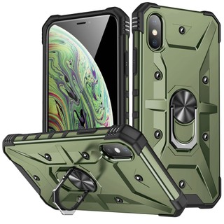 Ốp Điện Thoại Cứng Mỏng Chống Sốc Chống Rơi Kèm Móc Xỏ Ngón Cho iphone X Xs Max XR