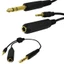 BTM 6 35mm 1 4 Inch Mono Jack Splitter Cáp Dẫn Cắm 3 5mm Nam 4Pole + 6 35mm Nữ Y Spiltter Cáp