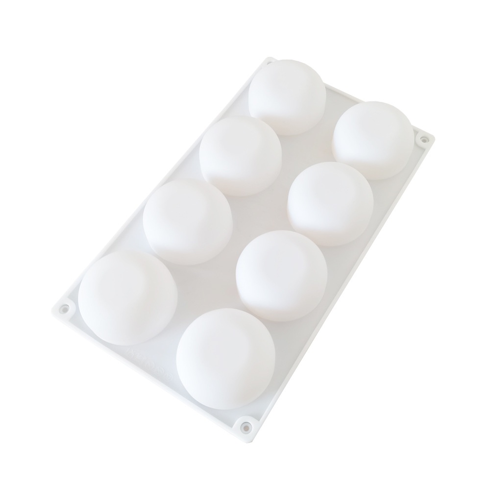 Khuôn Silicone 8 Ngăn Làm Kem / Bánh / Xà Phòng / Pudding / Nước Hoa DIY