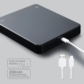Cân nhà bếp Mijia điện tử chính xác 3KG/0,1g, hẹn giờ tự động, màn hình LED, dùng cho cà phê và thực phẩm