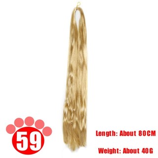STWEEKAM BJD Tóc Giả 80cm Chống Lông Mày Handmade Sợi Ngang Đen Cho Bjd Búp Bê
