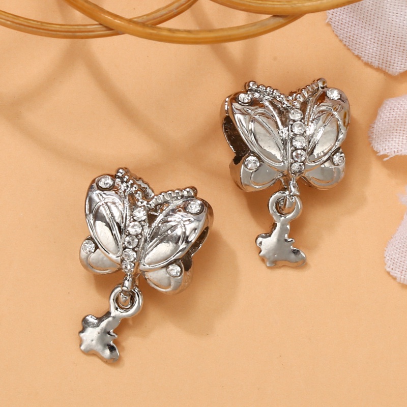 Vòng Tay Hạt Charm Hình Vòng Đu Quay Và Hoa Tuyết Bằng Hợp Kim DIY