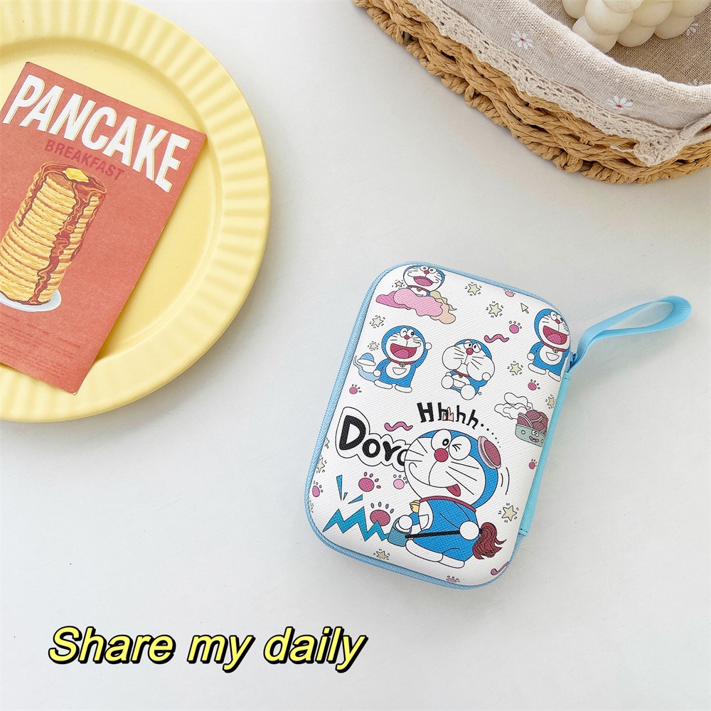 Túi Đựng Dây Cáp / Dây Cáp / Cục Sạc / Pin Hình Doraemon Dễ Thương