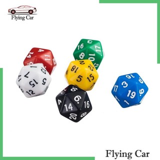 Bộ 6 Xí Ngầu 20 Mặt D20 Dùng Chơi Game RPG 1 #