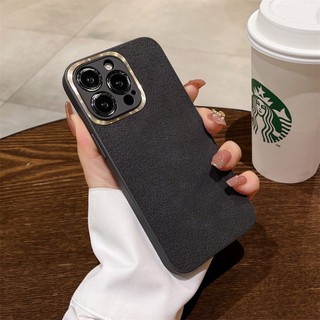 Vòng mạ vỏ điện thoại bằng da cổ điển của anh chất lượng cao cho iphone 14 13 12 11 pro max 14 plus xr x xs max vỏ mềm silicon chống sốc