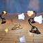 Nrl 2 Chiếc 1 / 12 DollHouse Đèn Tường Mô Hình Sân Vườn Đèn Chùm Bàn Cát Đèn Led