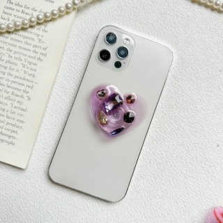 Giá Đỡ Điện Thoại Trong Suốt Hình Trái Tim 3d