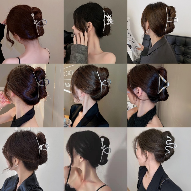 Mẫu đeo kẹp tóc kim loại