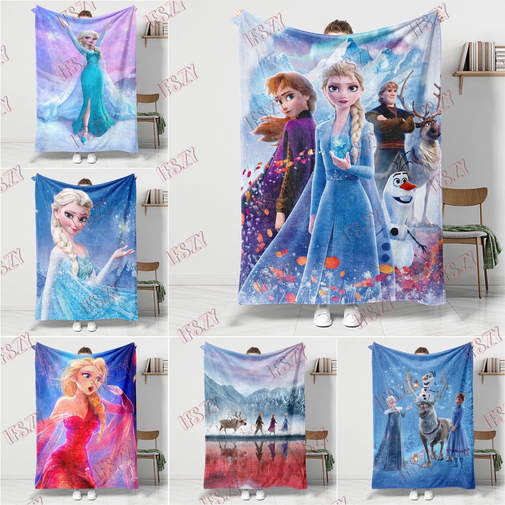 Anna & elsa Chăn flannel Một Mặt Điều Hòa Không Khí