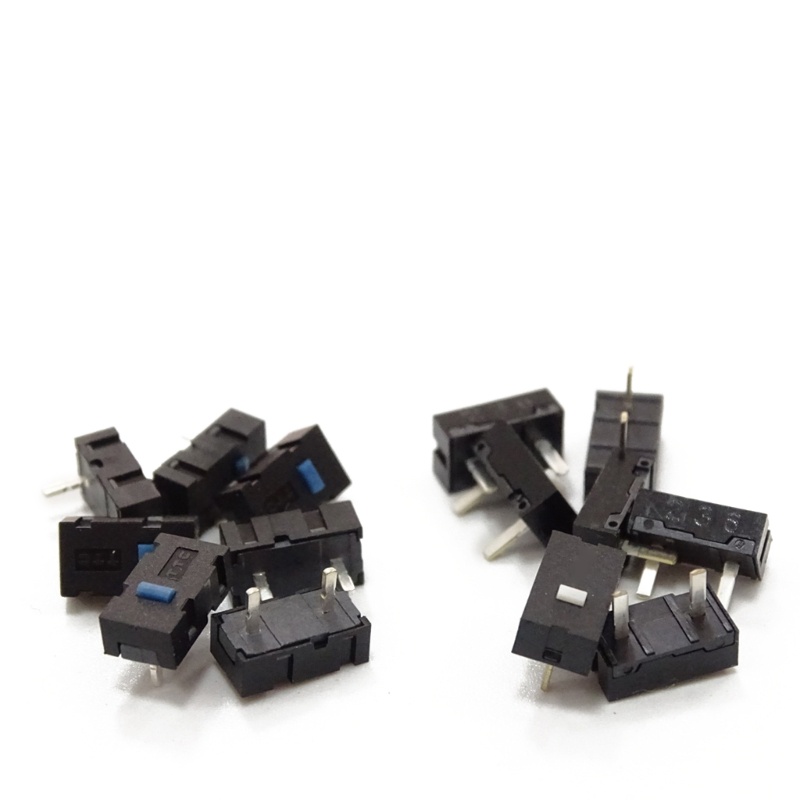 2PCS TTC 2 Pins Blue Dots Mouse Micro Switch For  Imperator Naga Hex