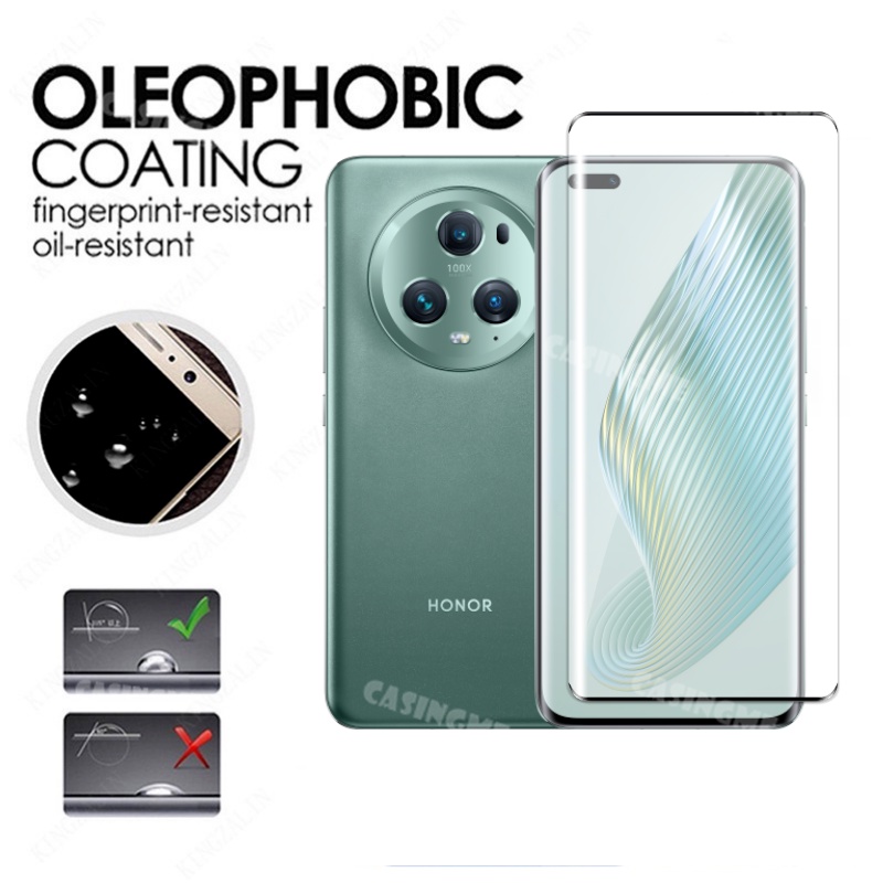 Honor Magic 6 Pro 2023 Phim Bảo Vệ Màn Hình 2 Trong 1 Cho Honor Magic 5Pro 5 Magic5 4 Pro 2023 Full Cover Kính Cường Lực Mặt Trước Mặt Sau Ống Kính