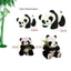 JVSUB 9 / 10 / 12 / 16cm Thú Nhồi Bông Quà Tặng Giáng Sinh Vải Mềm Đồ Chơi Quỳ Ngồi Hoạt Hình Dễ Thương Gối