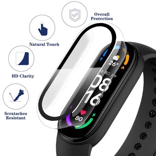 Ốp Điện Thoại 2 Trong 1 + Miếng Dán Bảo Vệ Màn Hình Cho Xiaomi Mi band 8 7 6 5 4 3 Miband 6 7 band 5 4 3 NFC