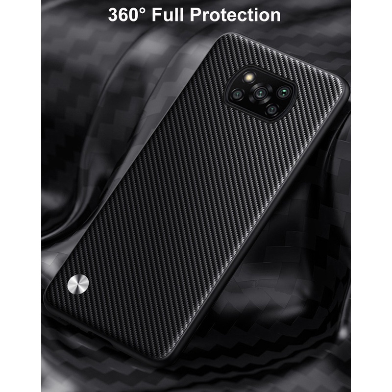 Ốp Điện Thoại Da Viền TPU Dẻo Thời Trang Sang Trọng Cho Xiaomi Poco X3 Pro / X3 NFC