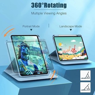 720 ° Xoay Trong Suốt Acrylic Dành Cho Honor Pad 9 12.1inch 2024 MagicPad 2 GT Pro 12.3 9Pro X8a X9 Có Khe Cắm Bút