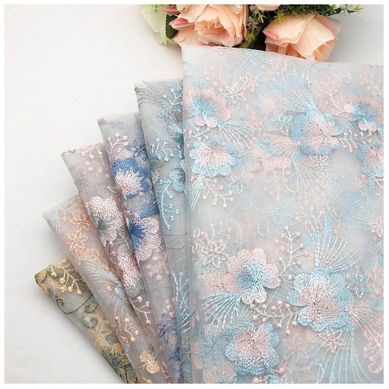 Tấm Vải Ren Lưới Thêu Họa Tiết Xinh Xắn Dùng May Hán Phục | Shopee Việt Nam