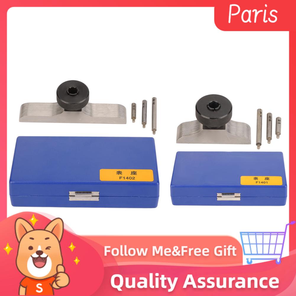 Depth Dial Indicator Base With 3 Extension Rods – Stainless Steel Clamping Holder For Precision Measurement
