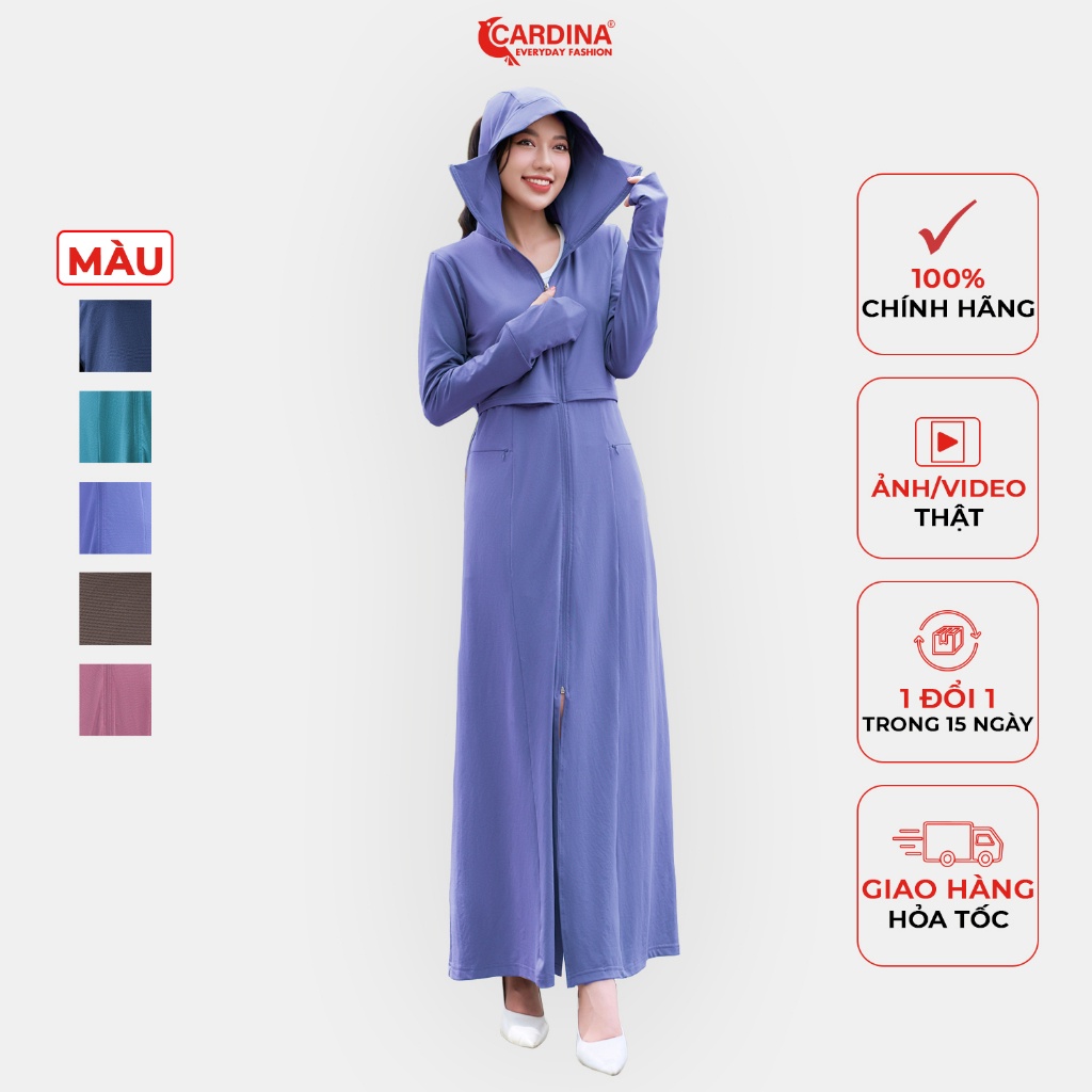 ( SALE SỐC) Áo Choàng Chống Nắng Nữ 𝐂𝐀𝐑𝐃𝐈𝐍𝐀 2 Tầng Chất Aircool Nhật Cao Cấp Chống Tia UV 3BC01