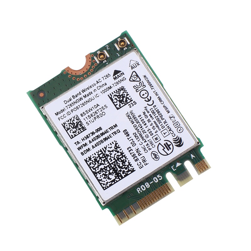 1 Cái AC7265 7265NGW Thẻ WiFi FRU00JT469 802.11AC NGFF BT4.0 Phụ tùng thay thế Phụ kiện cho dòng E550 E455 E555