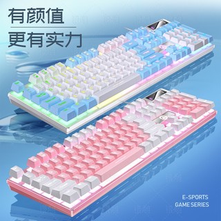 Bàn Phím Cơ Có Dây Màu Bạc Eagle K500 Dùng Để Chơi Game lzf0720